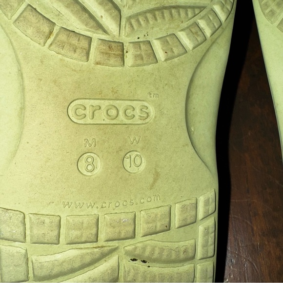 Unisex Crocs Classic Double Strap Relaxed Fit Slide Sandals Green M8 W10 - Picture 7 of 7